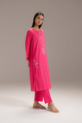 2 Piece Cotton Jacquard Embroidered Suit (CP0209)